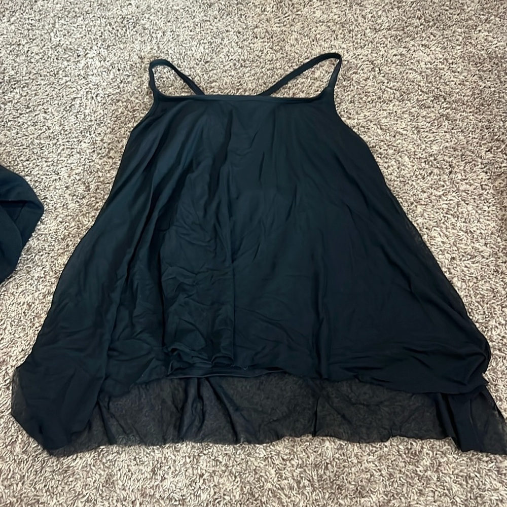 Black swim top